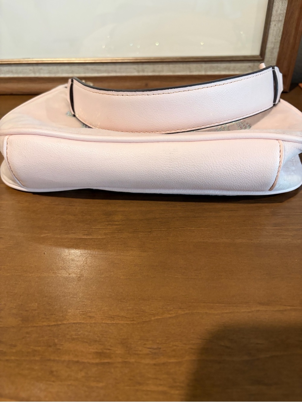 Authentic Vintage Juicy Couture Baby Pink Velour Handbag Pouch - Y2K Pink Tag - Picture 5 of 10